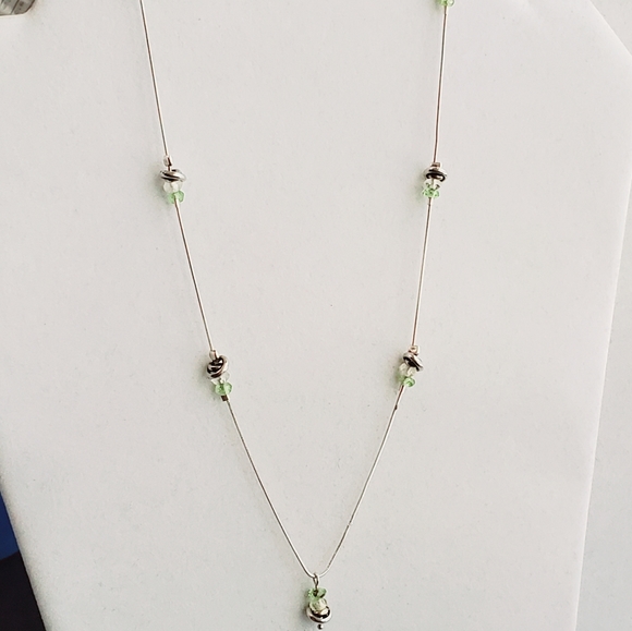 Megido Jewelry Megido Sterling Silver Glass Bead Necklace Israel